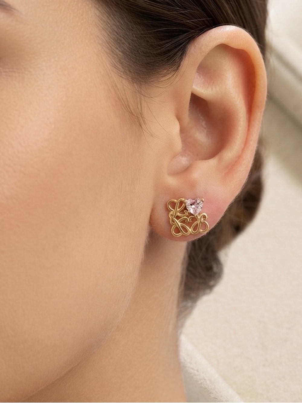 LOEWE Anagram Stud Earrings